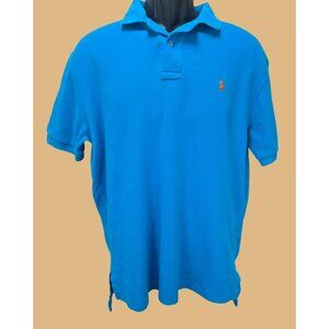 Polo Ralph Lauren Mens Classic Fit Blue Polo Medium